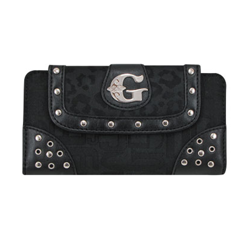 Black Signature Style Wallet - KW153 - Click Image to Close